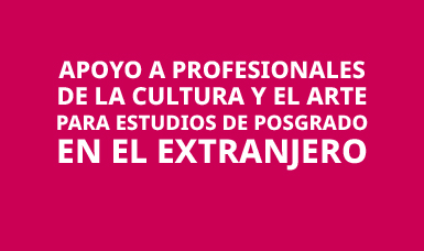 Apoyo a Profesionales de la Cultura y el Arte para Estudios de Posgrado en el Extranjero